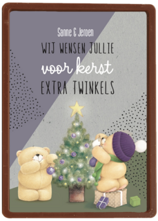 kerstkaart wij wensen jullie voor kerst extra twinkels