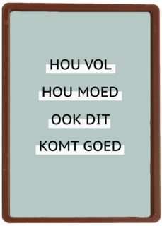 sterkte kaart hou vol hou moed corona lockdown hart onder de riem