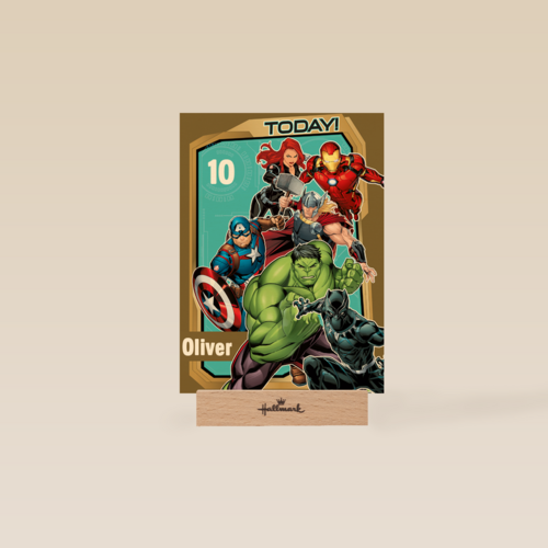 Verjaardagskaart Avengers Birthday today