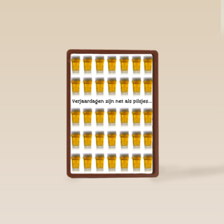 verjaardagen als pilsjes