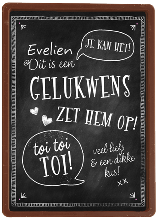 Chocolade Kaart | Hallmark | Succes Kaart Een Gelukswens