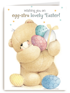 wishing you an egg stra lovely easter forever friends kaart