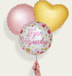 Ballonnentros Happy Birthday Roze Goud