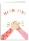 nieuwe baan kaart high five