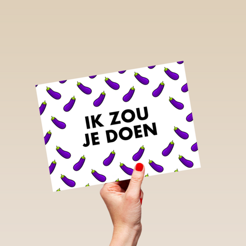 ik zou je doen aubergine