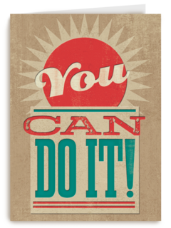 succes kaart you can do it