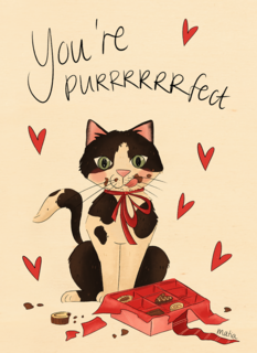 Valentine You are purrfect Matia