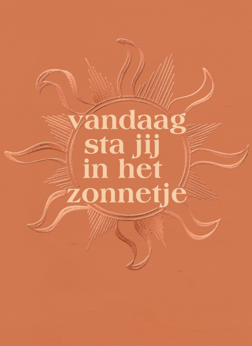 Houten Kaart Secretaressedag | Houten Kaart Hallmark | Secretaressedag | Vandaag Sta Jij In Het Zonnetje