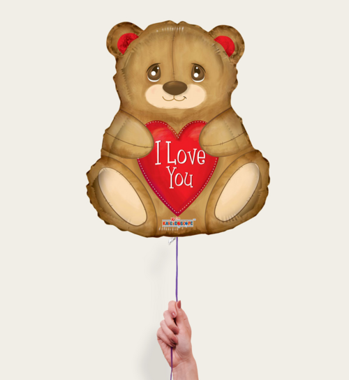 Ballon Beertje I Love You Multi