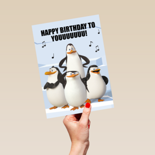 Penguins verjaardagskoor