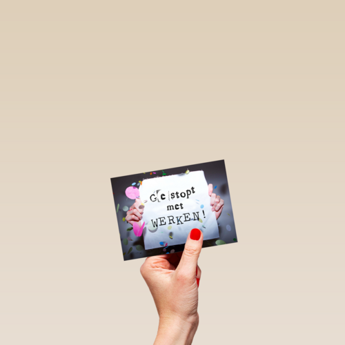 confetti papier gestopt werken