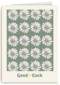 Good luck kaart met witte bloemetjes