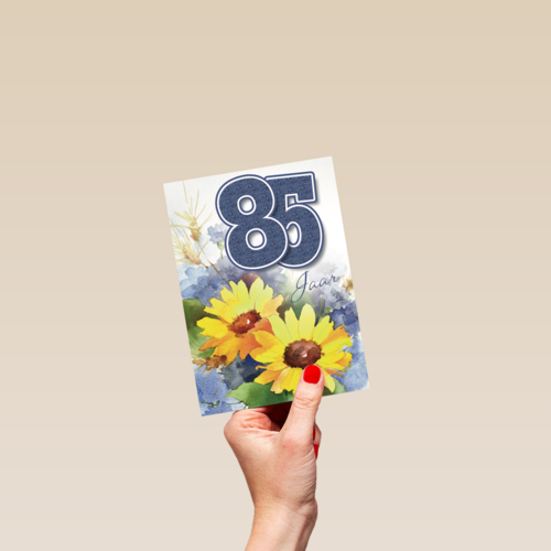 verjaardag leeftijden zonnebloemen 85