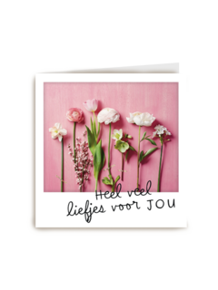 polaroid kaart heel veel liefjes voor jou