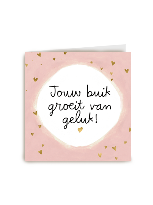 zwangerschap felicitatie jouw buik groeit van geluk