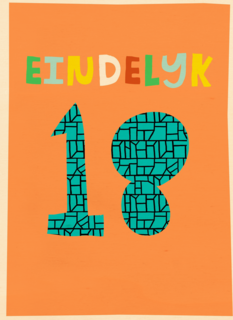 Verjaardagskaart Eindelijk 18 jongen man