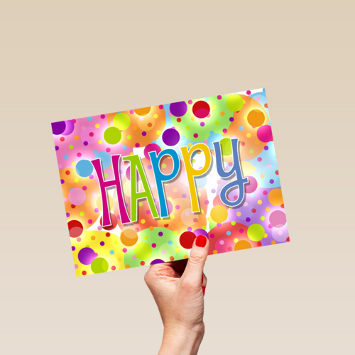 ballonnen en confetti happy