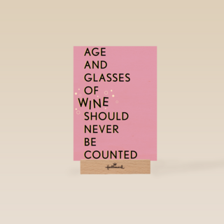 kaart vrouw grappig glasses of wine should never be counted