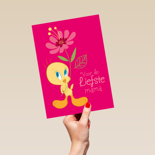 Tweety kaart voor de liefste mama