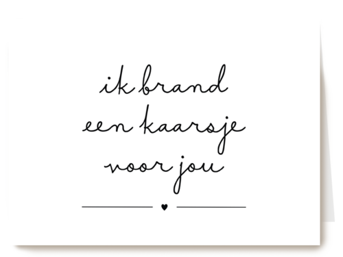 Kaart Hallmark | Condoleance Kaarten | Kaarsje Branden