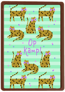 Op kamp luipaard