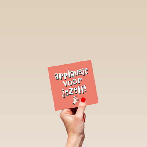 een applausje voor jezelf