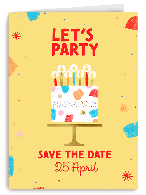 Kaart | Uitnodigingen | Save The Date Taart