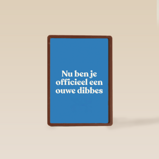 verjaardag kaart man ouwe dibbes