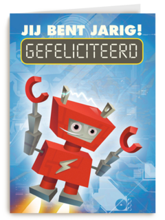 rode robot gefeliciteerd