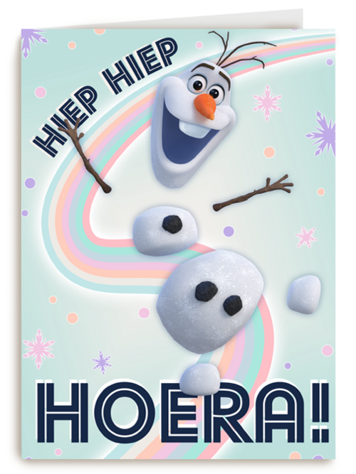 Verjaardagskaart Hallmark | Frozen Verjaardagskaart Olaf Hiep Hiep Hoera