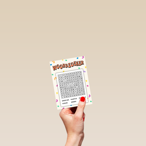 kaart voor kinderen woordzoeker spelletje corona quarantaine
