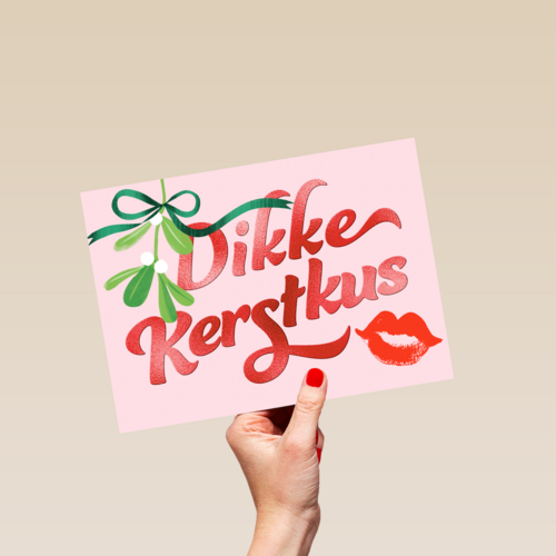 Dikke Kus kerstkaart