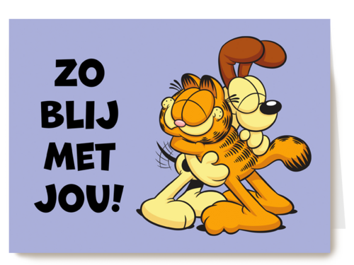 Garfield zo blij met jou