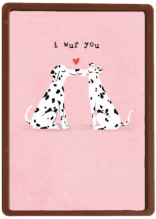 Valentijnskaart Grappig I wuf you