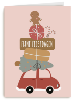 Fijne feestdagen auto Eef Lillemor