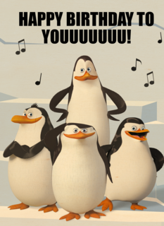 Penguins verjaardagskoor