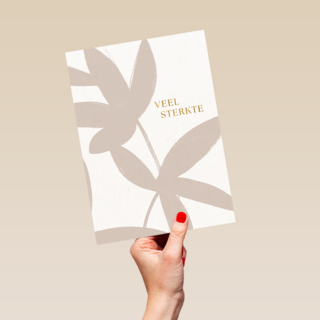 Veel sterkte beige bladeren