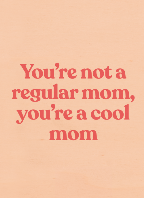 Houten Kaart Moederdag | Houten Kaart Hallmark | Moederdag | Moederdag Kaart Hip Cool Mom