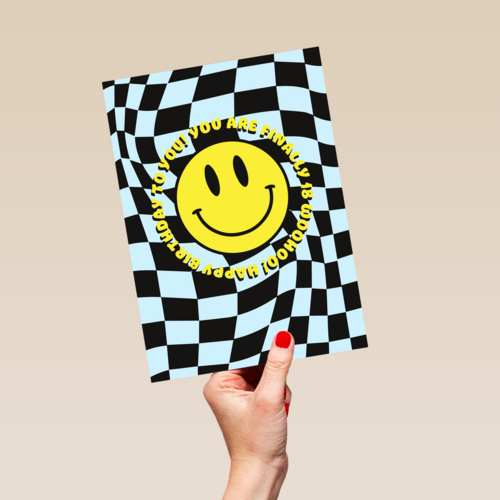 smiley birthdaycard 18 years