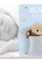 fotokaart liggend baby forever friends blauw