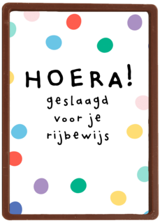 Geslaagd kaart hoera geslaagd voor je rijbewijs