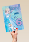 Frozen verjaardagskaart 6 jaar Elsa Olaf