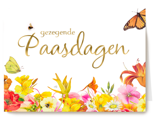 pasen kaart christelijk marjolein bastin vlinder