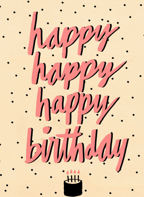 Houten Kaart Verjaardagskaarten | Happy Happy Happy Happy Birthday
