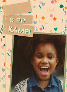 Op Kamp Fotokaart Confetti