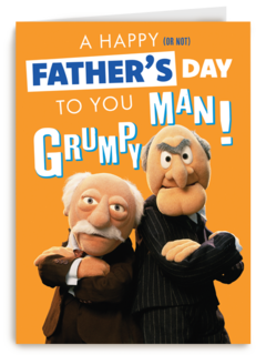 A happy fathers day grumpy man Muppets