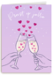 Proost op jullie hartjes bubbels