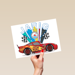 verjaardag kaart disney cars bliksem lightning mcqueen jarig