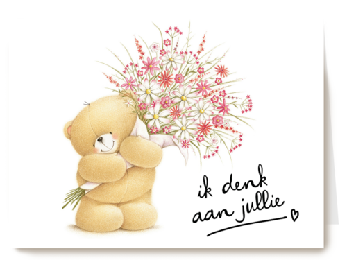 Sterktekaart Forever Friends ik denk aan jullie