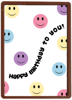 verjaardag kaart hip smilies happy birthday to you